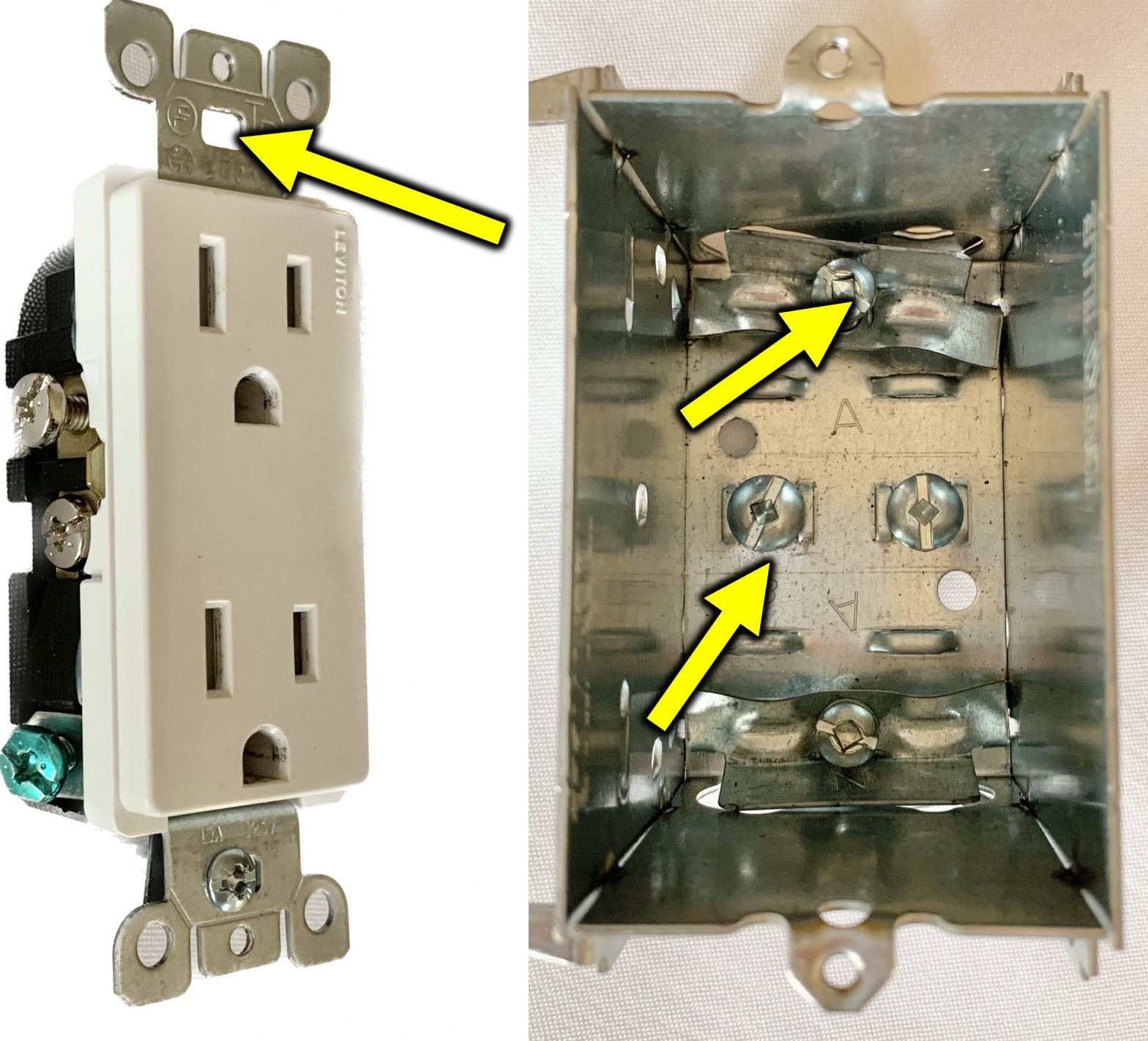 Correct Replacement / Longer Screw for an Electrical Outlet, Switch or Box