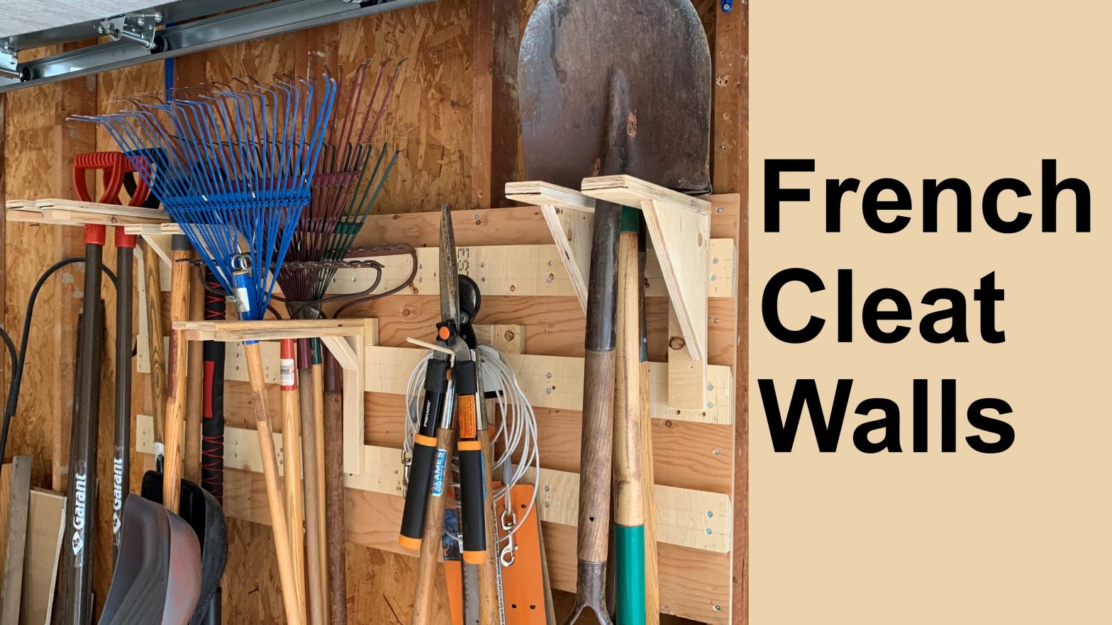 Build French Cleat Walls to Organize Your Garage