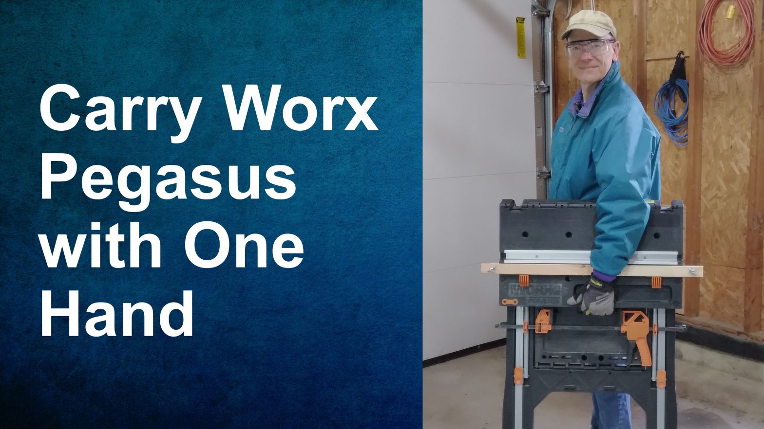 Solve the carrying problem with the Worx Pegasus; Simple way to carry it with just one hand