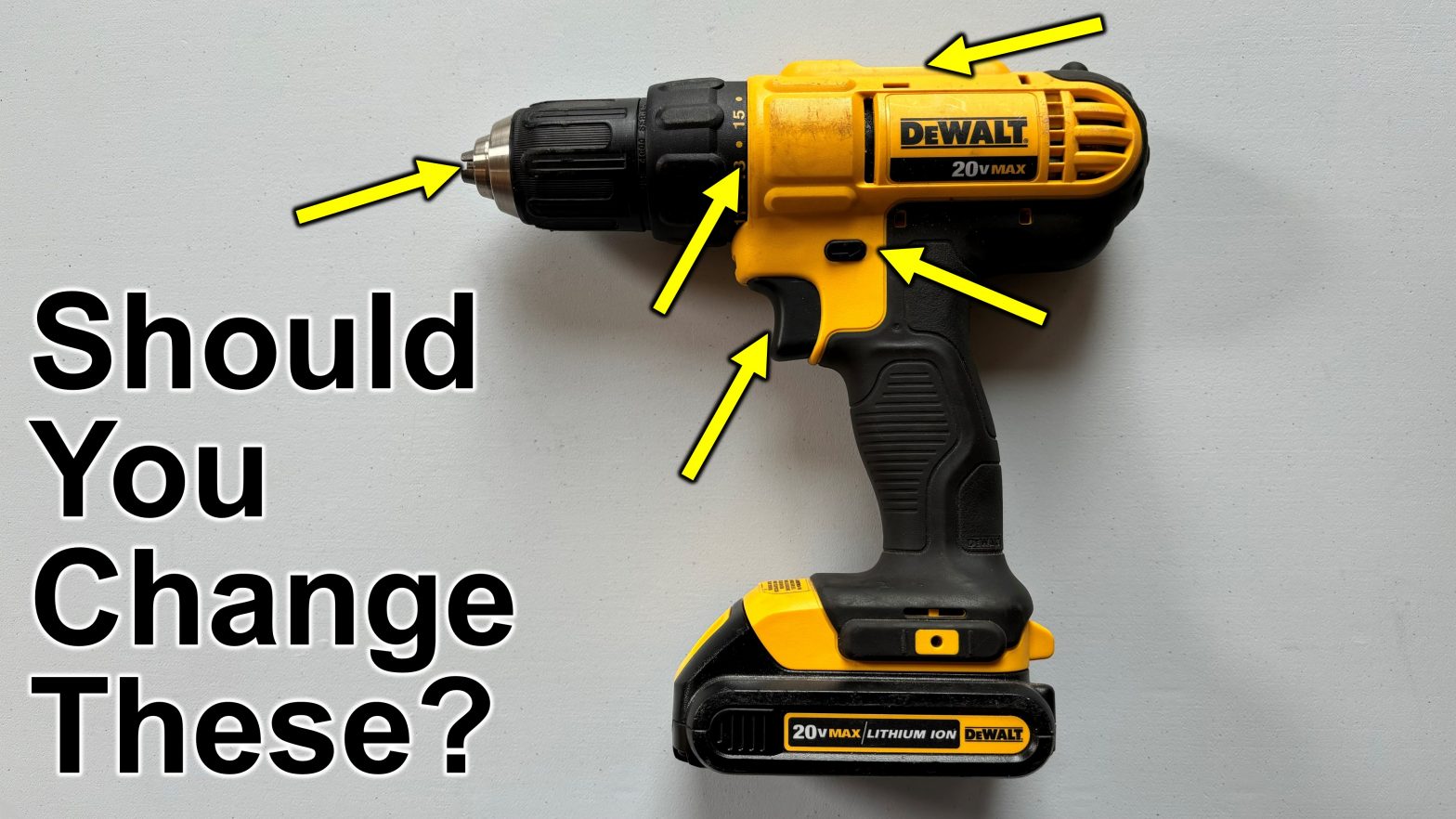 Pros change these cordless drill settings; DeWalt, Ryobi, Milwaukee & others