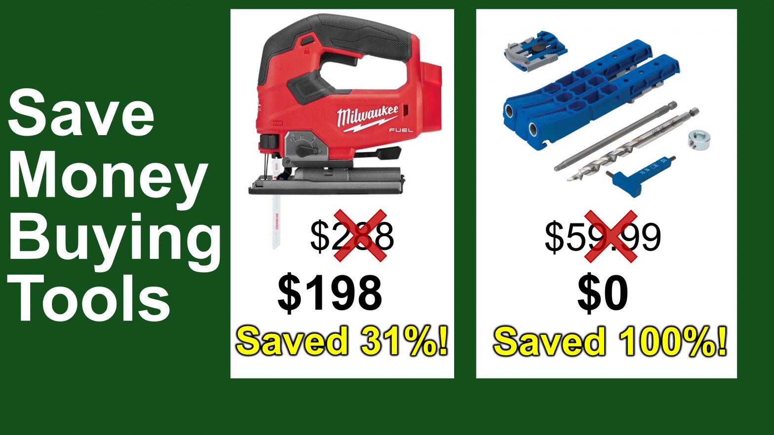 7 Ways to Save Big $$$ When Buying Tools for DIY Projects; They could be FREE!