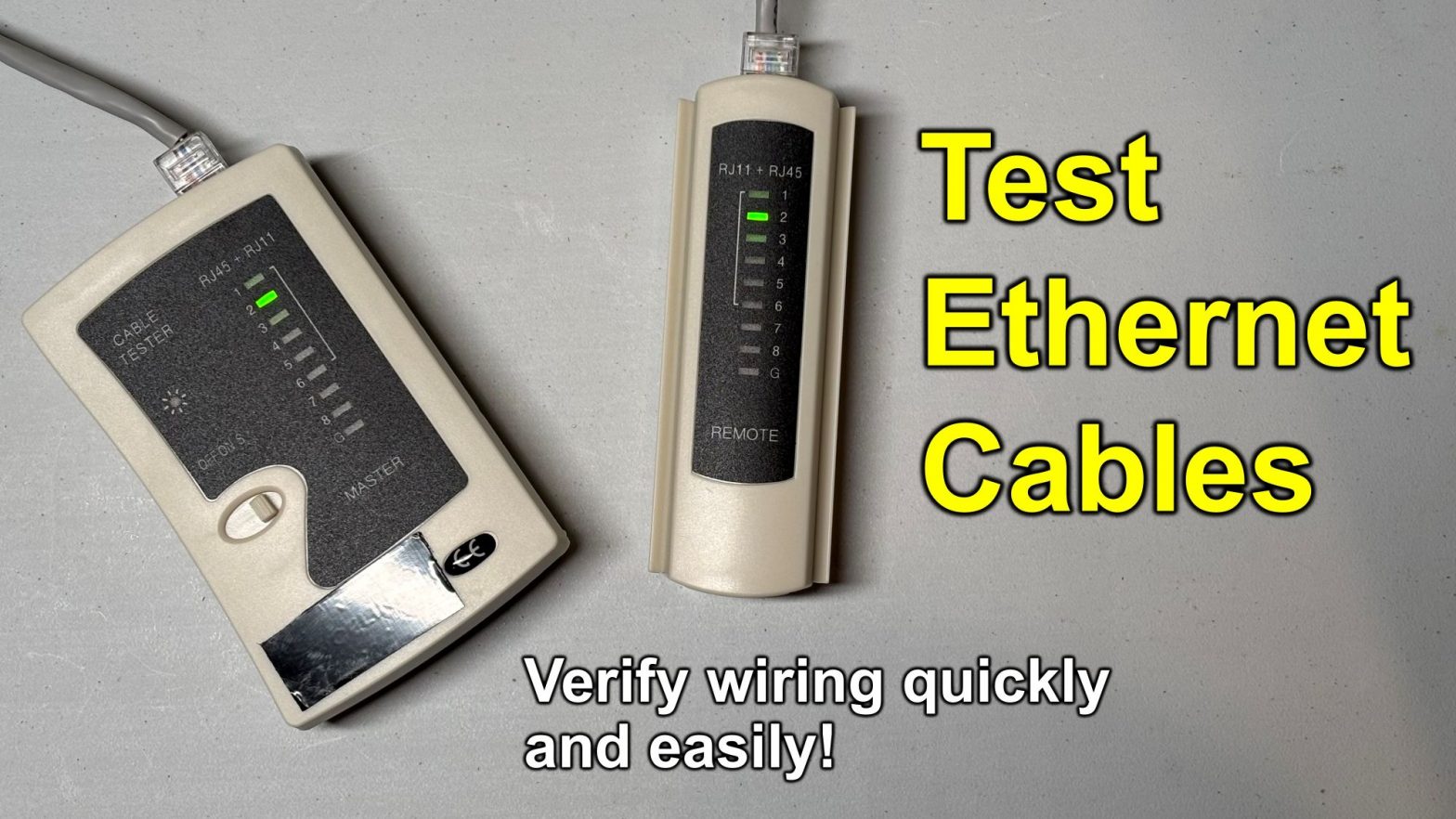 Test Ethernet Cables to Find Problems Quickly; Streaming, Gaming, PoE Devices